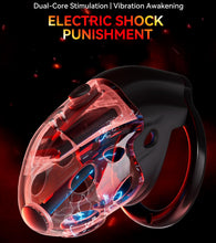 Load image into Gallery viewer, Lockink Retractable Electro Shock Vibrating Chastity Cage
