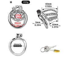 Carica l'immagine nel visualizzatore di Gallery, Locktober Chainmail Steel Chastity Lock - 5
