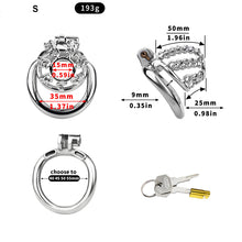 Carica l'immagine nel visualizzatore di Gallery, Locktober Chainmail Steel Chastity Lock - 4
