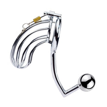 Cargar imagen en el visor de la galería, Male Chastity Device With Anal Hook
