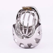 Carica l&#39;immagine nel visualizzatore di Gallery, Male Chastity Cage with Scrotum Testicle Pouch
