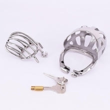 Carica l&#39;immagine nel visualizzatore di Gallery, Male Chastity Cage with Scrotum Testicle Pouch
