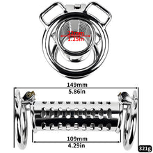 Cargar imagen en el visor de la galería, Metal Double Ended Chastity Cage
