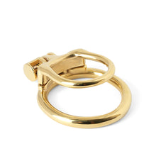 Cargar imagen en el visor de la galería, Gold MAMBA-ZERO Stainless Steel Cock Cage
