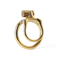 Cargar imagen en el visor de la galería, Gold MAMBA-ZERO Stainless Steel Cock Cage
