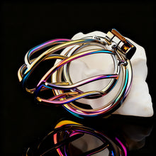 Carica l'immagine nel visualizzatore di Gallery, Rainbow Small Banana Chastity Cage 1
