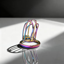 Carica l'immagine nel visualizzatore di Gallery, Rainbow Small Banana Chastity Cage 4
