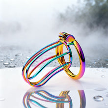 Carica l'immagine nel visualizzatore di Gallery, Rainbow Small Banana Chastity Cage 2
