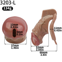 Carica l'immagine nel visualizzatore di Gallery, ABS Resin Simulation Penis Chastity Lock
