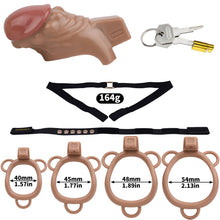 Carica l'immagine nel visualizzatore di Gallery, ABS Resin Simulation Penis Chastity Lock
