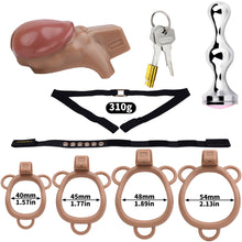 Carica l'immagine nel visualizzatore di Gallery, ABS Resin Simulation Penis Chastity Lock
