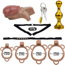 Carica l'immagine nel visualizzatore di Gallery, ABS Resin Simulation Penis Chastity Lock

