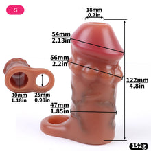 Load image into Gallery viewer, Real Feel Silicone Cock Sleeve
