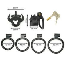 Load image into Gallery viewer, Sissy Bullhorn Chastity Cage
