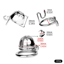 Carica l&#39;immagine nel visualizzatore di Gallery, Small Chastity Cage with PA -2
