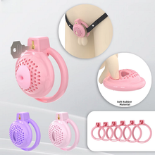 Load image into Gallery viewer, Flat Soft Chastity Cage with 6 Rings - 1
