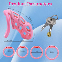 Load image into Gallery viewer, Soft Pink Invisible Lock Chastity Cage
