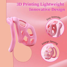 Load image into Gallery viewer, Soft Pink Invisible Lock Chastity Cage
