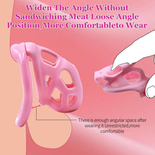 Load image into Gallery viewer, Soft Pink Invisible Lock Chastity Cage
