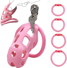Load image into Gallery viewer, Soft Pink Invisible Lock Chastity Cage
