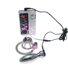 Carica l'immagine nel visualizzatore di Gallery, Stainless Steel Basket Electric Chastity Cage 4
