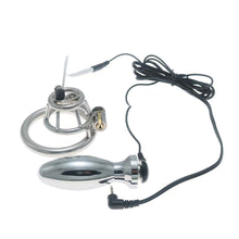 Carica l'immagine nel visualizzatore di Gallery, Stainless Steel Basket Electric Chastity Cage 7
