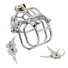 Carica l&#39;immagine nel visualizzatore di Gallery, Stainless Steel Detachable PA Puncture Chastity Cage
