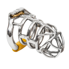 Carica l&#39;immagine nel visualizzatore di Gallery, Stainless Steel Stealth Chastity Device With Hinged Rings
