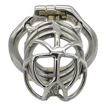 Carica l&#39;immagine nel visualizzatore di Gallery, Stainless Steel Stealth Chastity Device With Hinged Rings
