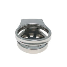 Carica l'immagine nel visualizzatore di Gallery, Stainless Thickened Gear Flat Chastity Cage 6
