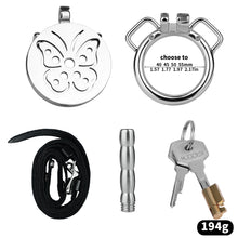 Carica l'immagine nel visualizzatore di Gallery, Steel Butterfly Flat Chastity Lock - 19
