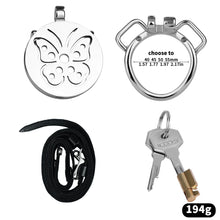 Carica l'immagine nel visualizzatore di Gallery, Steel Butterfly Flat Chastity Lock - 16
