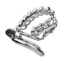 Carica l'immagine nel visualizzatore di Gallery, Thick Chainmail Steel Chastity Lock - 3
