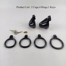 Carica l'immagine nel visualizzatore di Gallery, Two Cages Male Chastity Devices - 6
