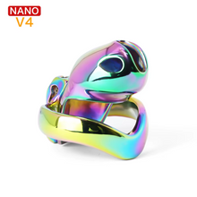 Carica l'immagine nel visualizzatore di Gallery, V4 Rainbow Steel Chastity Cage - nano

