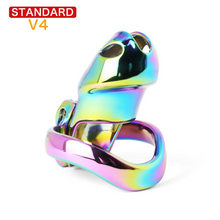Carica l'immagine nel visualizzatore di Gallery, V4 Rainbow Steel Chastity Cage - standard
