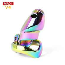 Carica l'immagine nel visualizzatore di Gallery, V4 Rainbow Steel Chastity Cage - maxi
